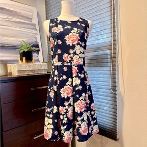 Xhilaration Floral Back Cutout Dress, Size M